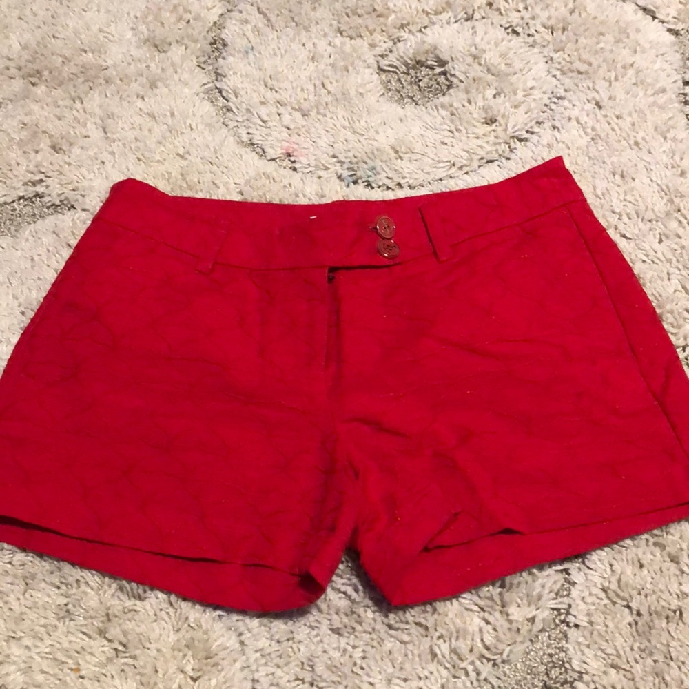 Vineyard Vines whale 🐳 tale jacquard red shorts